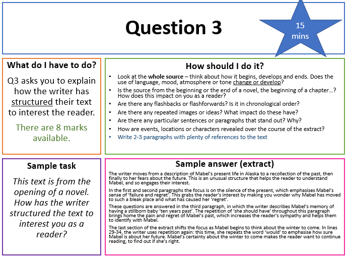 Guide To Answer Question 3 Gcse English Language Paper 1 - www.vrogue.co